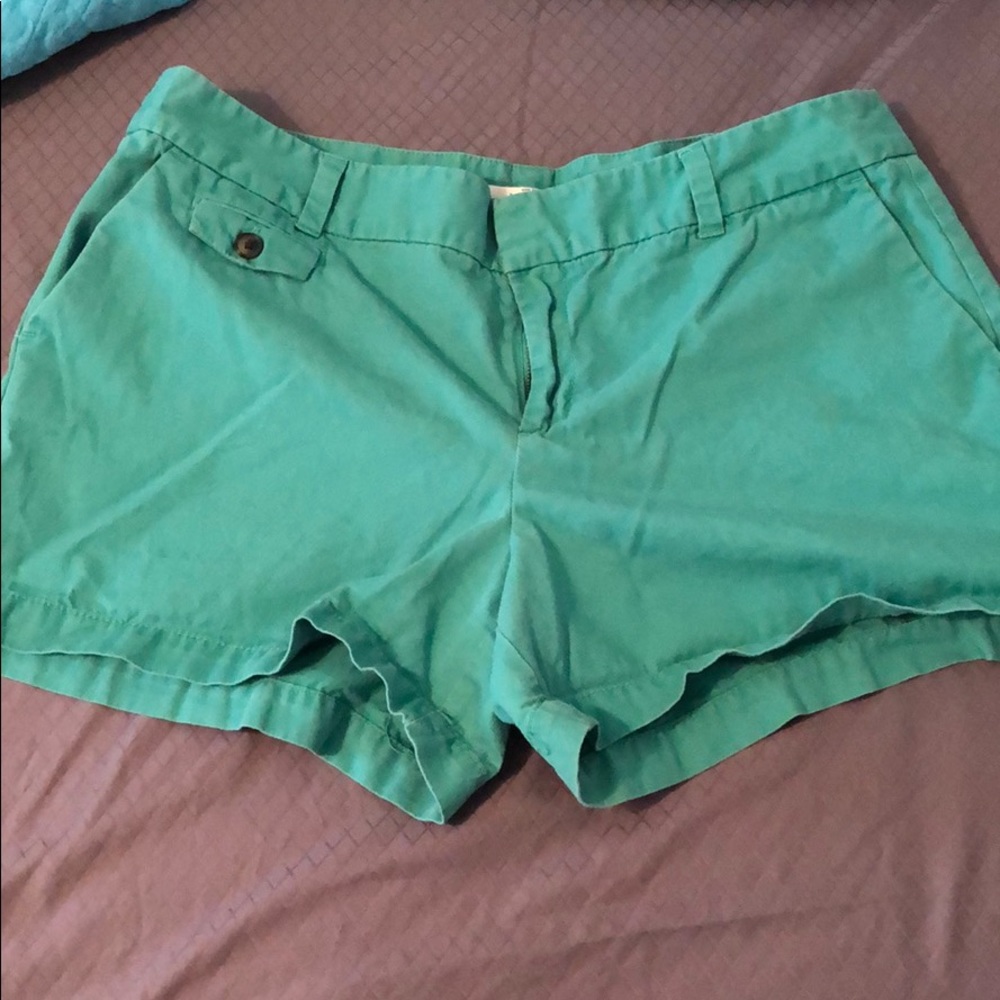 Turquoise shorts from Loft